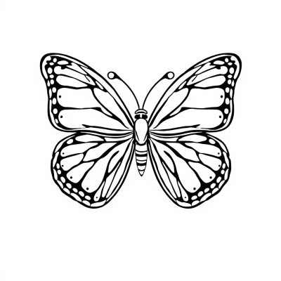 Butterfly Mandala for Stress Relief