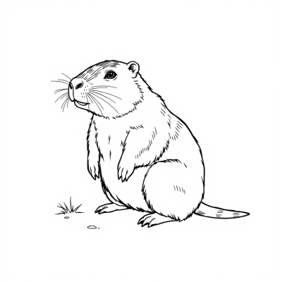 Stress Relief Capybara Standing