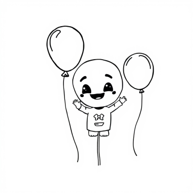 Balloon Boy Portrait
