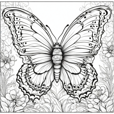 Beautiful Butterfly Sitting