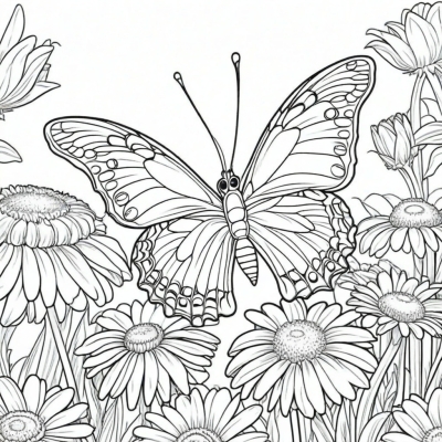 Butterfly on a Daisy
