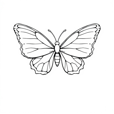 Butterfly Spreading Wings