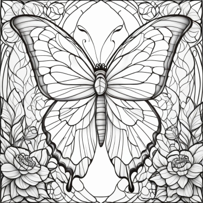 Butterfly with an Exquisite Wing Pattern