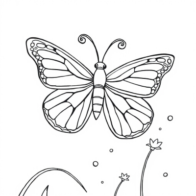 Butterfly with Drops