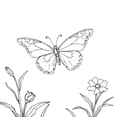 Butterfly with Big Wings