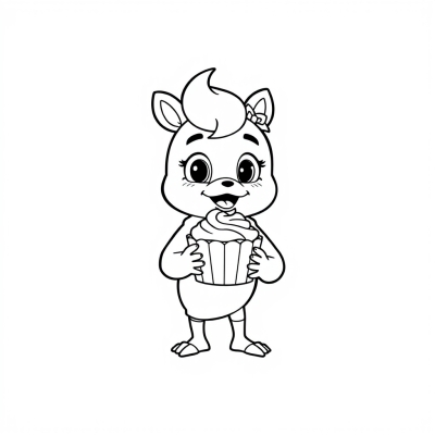 Chica with Cupcake