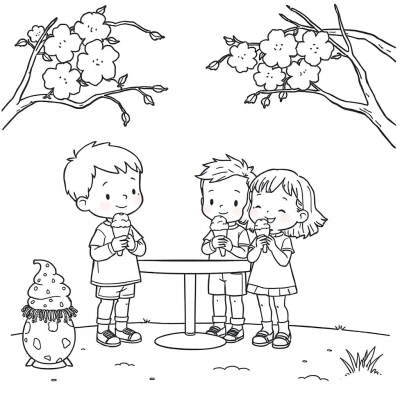 Kids with Ice Cream