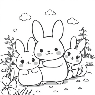Cinnamoroll with Friends
