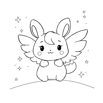 Cinnamoroll with Wings in the Sky
