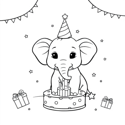 Baby Elephant's Birthday