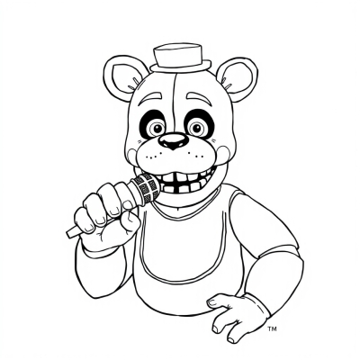 Freddy with a Microphone