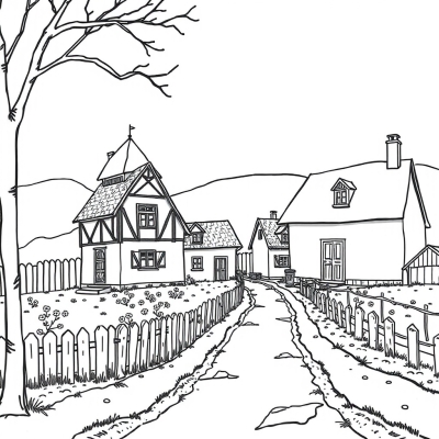 In the Village in Spring