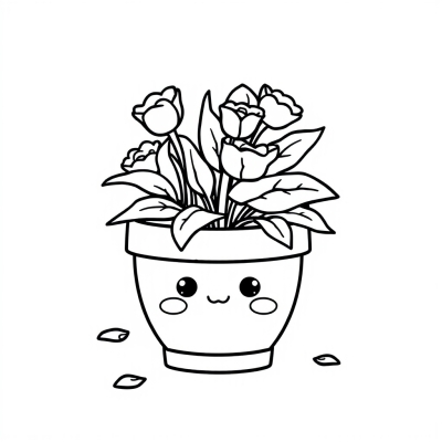 Kawaii Flower Pot