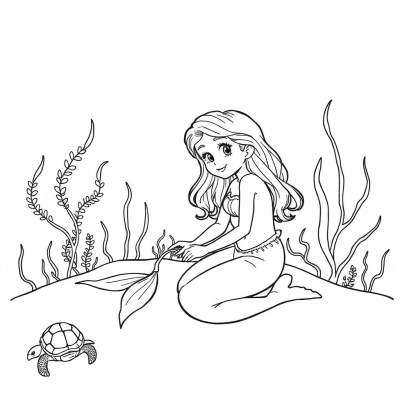 Mermaid and Turtle