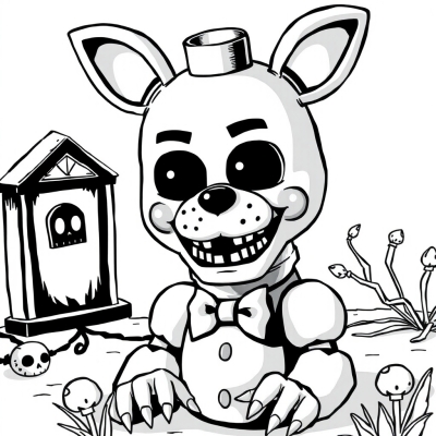 Nightmare Bonnie from FNAF