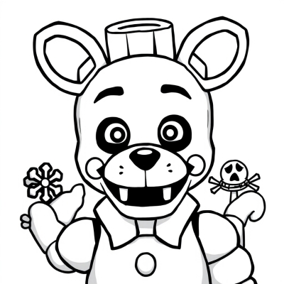 Portrait of Bonnie from FNAF