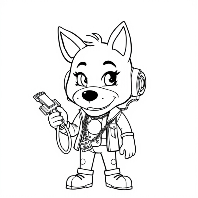 Roxanne Wolf from FNAF 9 Security Breach