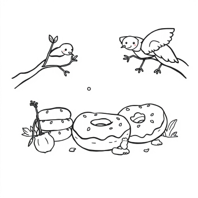 Springtime Cute Donuts