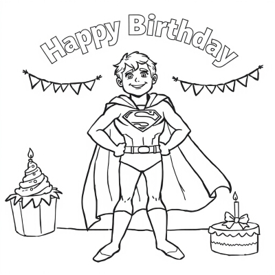 Superman Happy Birthday