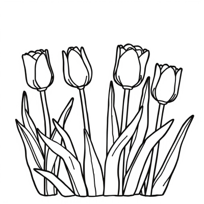 Tulips for a Spring Card
